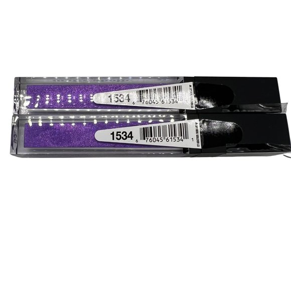 New Hard Candy Matte-aholic Velvet Mousse Lip Color 1534 Purple Shimmer Set of 2 - Picture 3 of 4